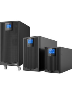 SATRON 3 kVA UPS with LCD display in an IT environment.