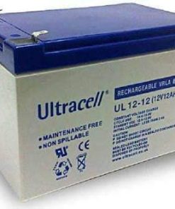 Ultracell Lead Acid Battery 12V 12Ah with detailed view showcasing its design and features.