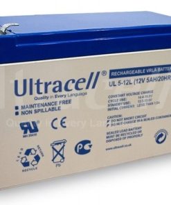 Alternative view of Ultracell Lead Acid Battery 12V 5Ah