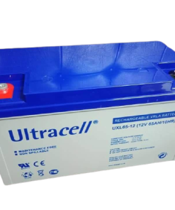 Ultracell Lead Acid Battery 12V 65Ah with a detailed view showcasing its design and features.