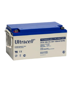 "Ultracell Lead Acid Battery 12V 150Ah for Solar Power and Medical Devices" "Ultracell 12V Battery Dimensions and Specifications"