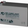 SAITE BT-12M7.0AT Compatible Replacement Battery 12V 7Ah, showcasing its design and key features.