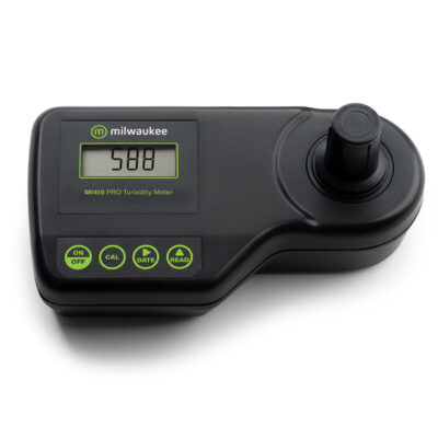 "Milwaukee MI415 PRO Portable Turbidity Meter with Calibration Standards" "Milwaukee MI415 PRO Meter in Use for Water Quality Testing" "MI415 PRO Turbidity Meter with Rugged Design"