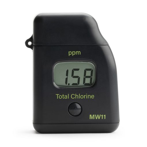 "Milwaukee MW11 Digital Total Chlorine Tester for Accurate Water Analysis" "Close-up of Milwaukee MW11 digital display" "Milwaukee MW11 total chlorine tester in use for water testing"