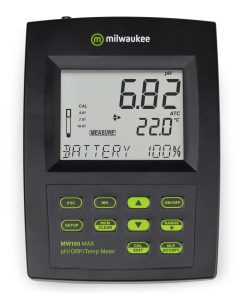 Alternative view of Milwaukee MW150 MAX pH/ORP/Temp Bench Meter