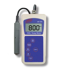 AD410 Professional Portable TDS Meter TDS Probe for AD410 Batteries and Instruction Manual for AD410