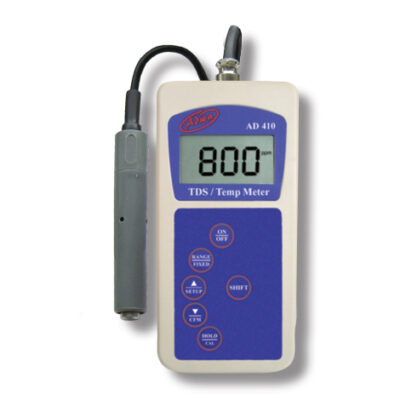 AD410 Professional Portable TDS Meter TDS Probe for AD410 Batteries and Instruction Manual for AD410