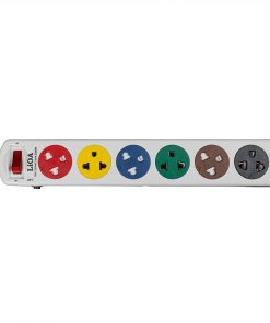 Alternative view of LiOA High Quality 6SNW Power Strip 220V 6 Dual Output Sockets 2200W 10A Vietnamese Explosion-proof 100°C Circuit Breaker Protection Switch 3M 100% Copper PVC Wire White