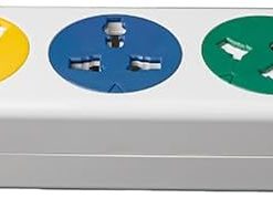 Alternative view of LiOA High Quality Universal Power Strip 6DNW 220V 6 Sockets 2200W 10A Vietnamese Explosion-proof 100°C Circuit Breaker Protection Switch 3M 100% Copper PVC Wire White