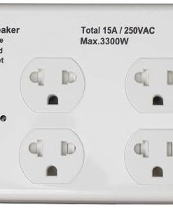 "LiOA Universal High Quality 6SS Power Strip - 220V, 6 Sockets, 3300W, White"