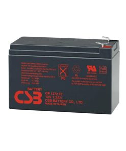 "CSB GP1272F2 Lead Acid Battery, 12V 7.2Ah"