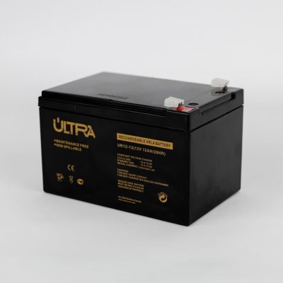 ULTRA 12V 12Ah Rechargeable Battery – Front View ULTRA 12V 12Ah Battery – Product Specifications