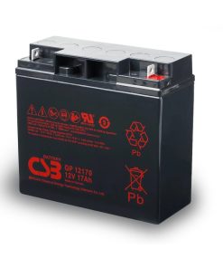 CSB GP12170B1 AGM Battery, 12V 17Ah, Leak-proof, Maintenance-free Design