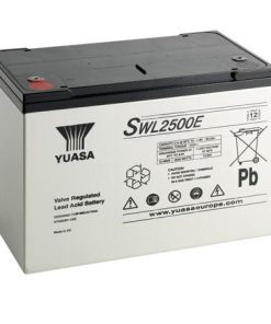 Yuasa SWL2500E 12V 93.6Ah VRLA Battery – Front View, Yuasa SWL2500E 12V 93.6Ah VRLA Battery – Terminal Close-Up