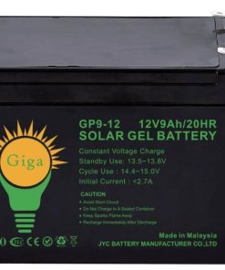 GIGA GP9-12 12V 9Ah VRLA Battery with Sealed Maintenance-Free Design