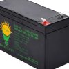 GIGA GP7-12 12V7Ah battery showing AGM technology and robust construction.