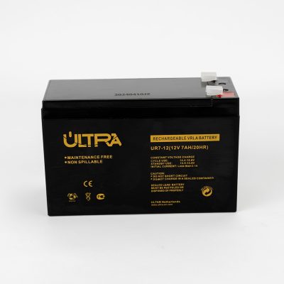 ULTRA 12V 7Ah Battery front view ULTRA 12V 7Ah Battery specifications and dimensions