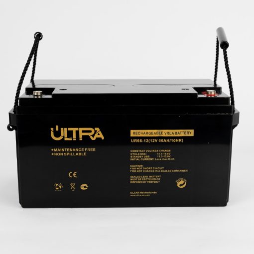 ULTRA 12V 65Ah Rechargeable Battery – Front View ULTRA 12V 65Ah Battery – Specifications