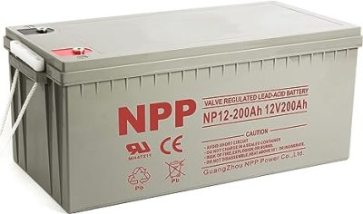 "NPP NP12-200Ah Lead Acid Battery, 12V 200Ah, AGM VRLA"