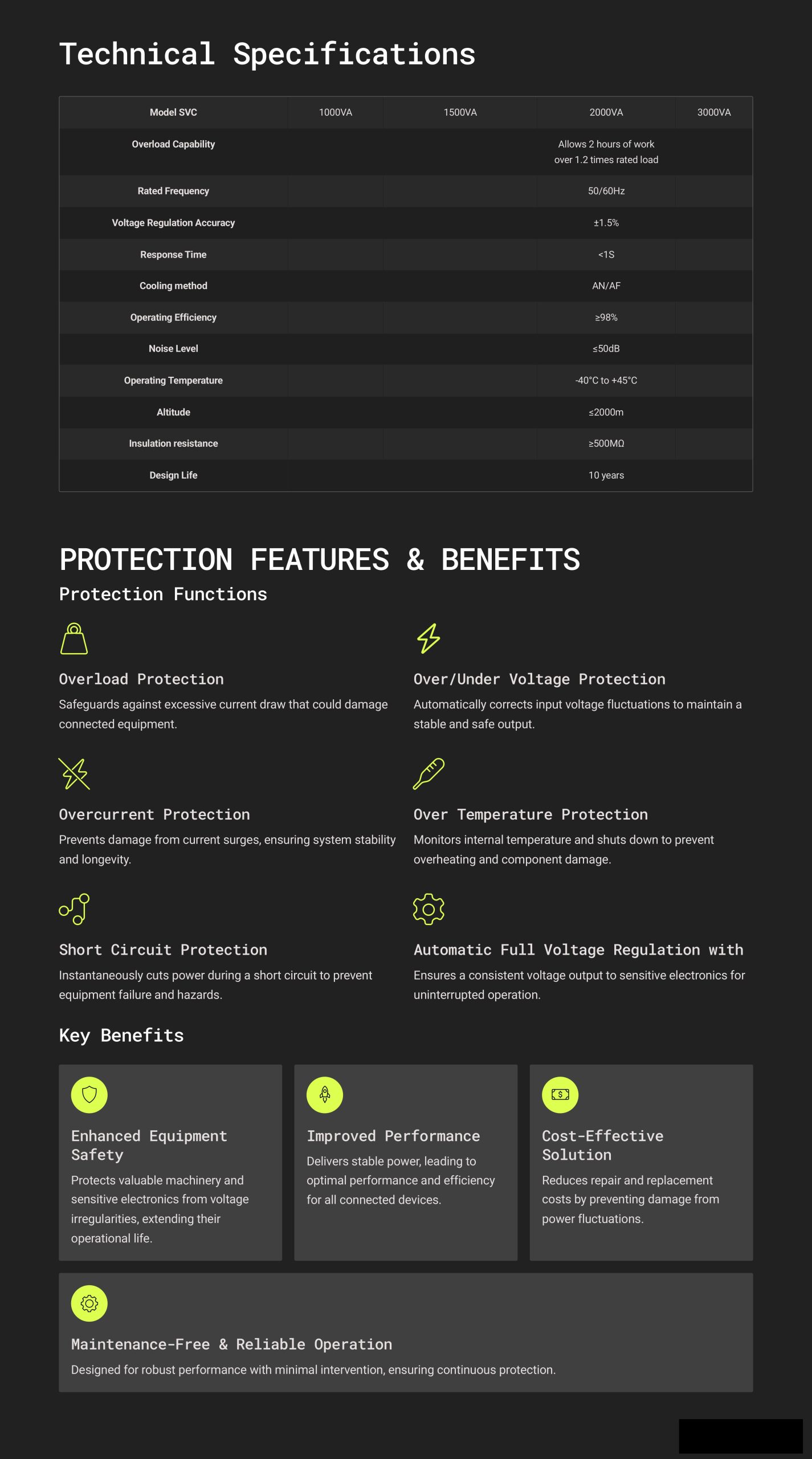 Power Wave SVC-2000VA-2K - الصورة 3
