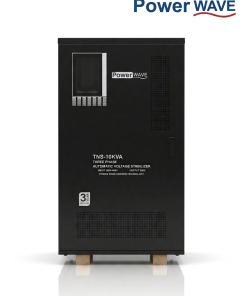 Power Wave TNS-10KVA 3-phase automatic voltage stabilizer with Sweden servo technology and 3-year warranty.