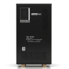 Power Wave TNS-75KVA three phase automatic voltage stabilizer front view matte black finish with digital display and 3-year warranty.